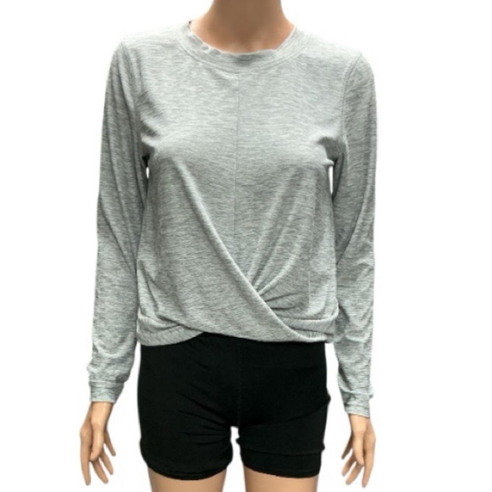 Old Navy - EC -  Light Gray Long Sleeve Women's Top